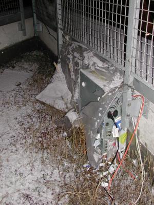 other view of torn plastic