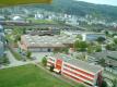 Industrial area with track