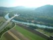 highway crosses river Aare